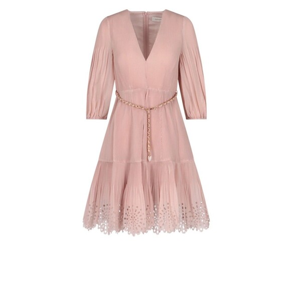 ZIMMERMANN Pleated Dress AU 0P / US 4P color: pink - Picture 1 of 16